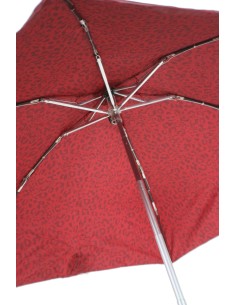 Parapluie de pluie pliable pour sac dame couleur rouge ouverture automatique cadeau pour la fête des mères et un ami 2