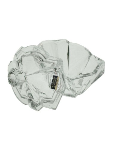Bombonera de cristal con formas irregulares muy sólida y tacto agradable, utensilio de mesa y decoración Bombonera de cristal con formas irregulares muy sólida y tacto agradable, utensilio de mesa y decoración