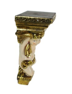 Ménsula pedestal para colgar en pared con Ángel lado izquierdo decoración hogar y exposición de figuras 2