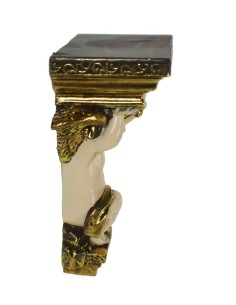 Support de piédestal à accrocher au mur avec Ange sur le côté droit, décoration de la maison et exposition de personnages. 2