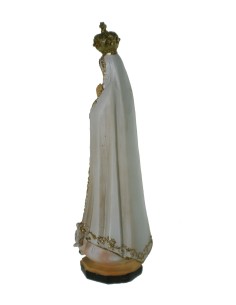 Estatua Figura religiosa  de culto Virgen de Fátima de resina y pintada a mano decoración hogar 2