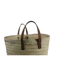 Panier à linge haut en fibres naturelles pour le rangement des vêtements, décoration d'intérieur vintage. 2