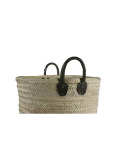 Cesto de lavandería muy grande en fibras naturales para almacenaje de ropa decoración vintage hogar. 2