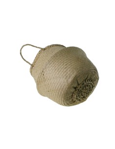 Cesta de hoja de palma para cubremacetas cesta almacenamiento cesta para plantas decoración hogar 2