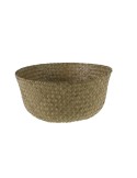 Cesta de hoja de palma para cubremacetas cesta almacenamiento cesta para plantas decoración hogar