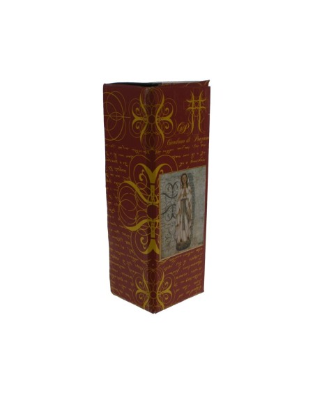 Estatua figura religiosa Nuestra Señora de Lourdes con manto claro pintada a mano decoración hogar