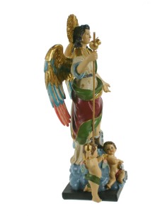Statue figure religieuse du culte de Saint Raphaël l'Archange peinte à la main décoration de la maison 2