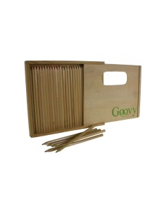Caja de Madera con 30 Lápices de Colores para Dibujar y Colorear