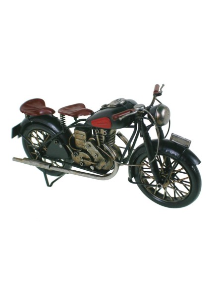 Motocicleta metal replica moto decoración vintage vehículo para coleccionistas y decoración hogar. Medidas: 15x29x11cm.