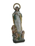 Estatua figura religiosa Virgen Inmaculada escultura pintada a mano decoración hogar