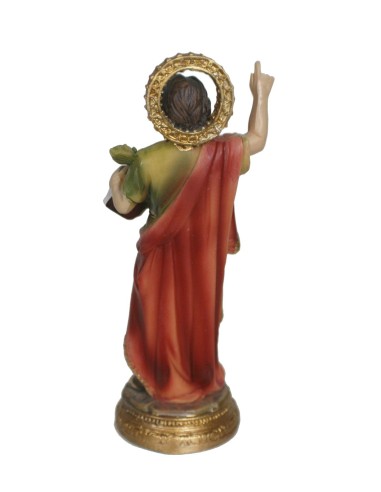 Estatua figura religiosa de San Pancracio de resina pintada mano
