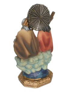 Escultura religiosa Santísima Trinidad en resina pintada a mano y caja regalo 2