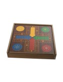 Set de juegos 5 en 1 en caja de madera con fichas incluidas juego familiar de mesa juego de mesa reunidos