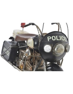 Motocicleta grande de metal de policía moto retro vehículo para coleccionistas y decoración hogar 2