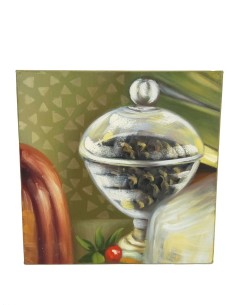 Petite peinture à l'huile sur toile de nature morte, peinture de décoration murale de maison. 2