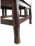 Mueble auxiliar botellero de madera maciza estilo rustico para bodega decoración hogar