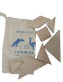 Juego puzle tangram de madera en bolsa juego de razonamiento geométrico puzzle juego clásico