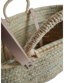 Capazo cesta mallorquina de fibra de palma para la playa