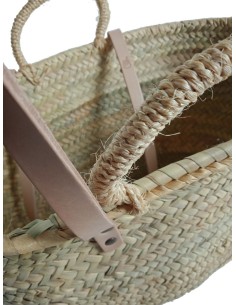 Capazo cesta mallorquina de fibra de palma para la playa 2