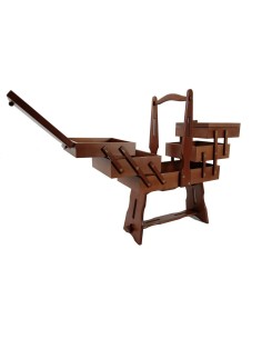 Boîte à couture extensible avec pieds en bois massif pour le travail 2