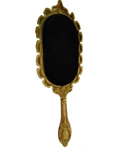 Miroir à main décoré pour vanité et style romantique de salle de bain. 2