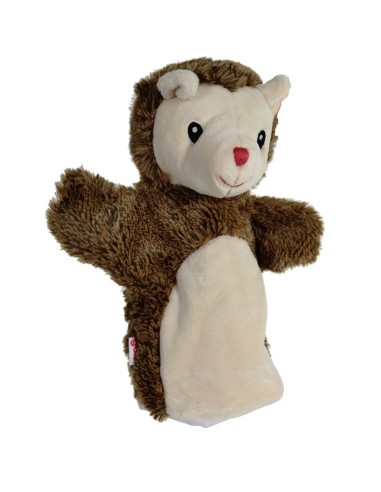 Marionnette à main hérisson en peluche pour le théâtre et les jeux d'enfants