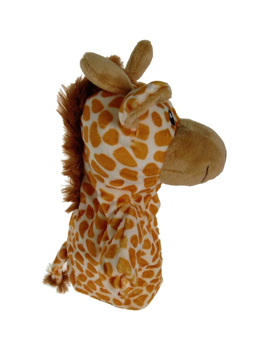 Marionnette à main girafe en peluche pour le théâtre jeux d'enfants