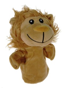 Marionnette à main Lion en peluche pour le théâtre et le jeu des enfants