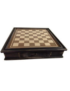 Tablero de mesa juego ajedrez de madera vintage juego de habilidad 2