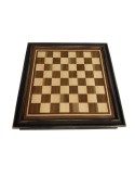 Tablero de mesa juego ajedrez de madera vintage juego de habilidad