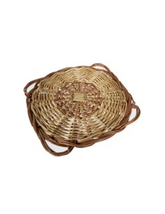 Dessous de plat paellero sous plaque en osier fait à la main isolationl'ustensile de cuisine de table.Mesures: Ø 20 cm.