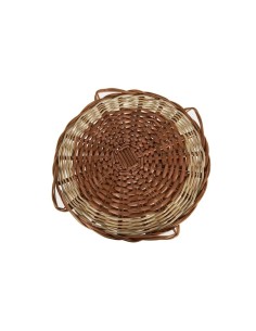 Paeller salvamantel sota plat artesanal de vímet estil rústic aïllament de taula utensili cuina. 2