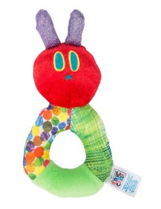 Hochet nounours vert avec prise pour bébé et miroir à l'intérieur pour la curiosité du nourrisson.