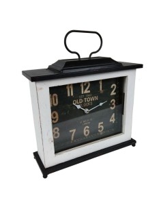 Rellotge Vintage de sobretaula ideal per a decoracions retro amb caixa de fusta i metall