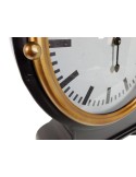 Gran reloj de metal estilo industrial color negro para sobremesa, ideal para decoración de interiores