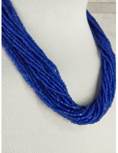 Collier de l'Inde fabriqué à la main, fermeture avec accessoire de pièce original pour l'été et compléter votre look, idéal pour 2