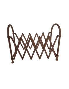 Botellero de metal de sobremesa estilo vintage, decoración hogar, mueble auxiliar, botellero 9 botellas 2