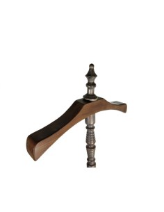 Perchero galán de noche de madera y hierro para habitación del hogar  y vestidor estilo vintage colgador de pie 2