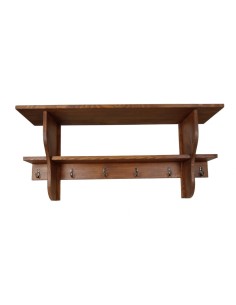Étagère en bois avec cintres pour meubles de cuisine, auxiliaire mural, décoration rustique. 2