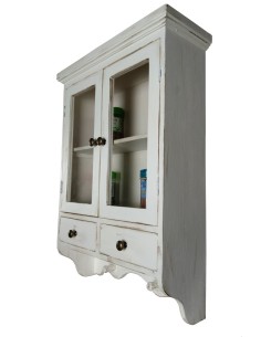 Armario Especiero de Madera con Puertas de Cristal Estilo... 2