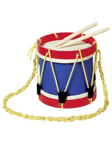 Tambor musical de madera, ambor infantil de madera para banda musical, juguete tradicional para Niños