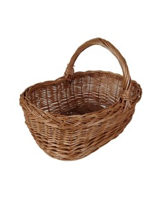 Panier ovale en osier avec poignée, récipient de rangement, panier à champignons et pique-nique. 2