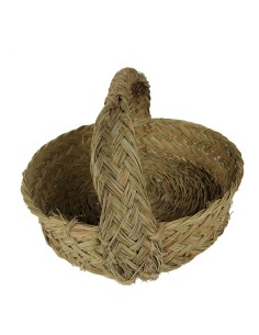 Panera redonda con asa de esparto realizada artesanalmente, menaje de mesa. 2