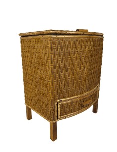 Costurer de vímet alt color mel calaix inferior de gran capacitat per a la costura i labors. 2