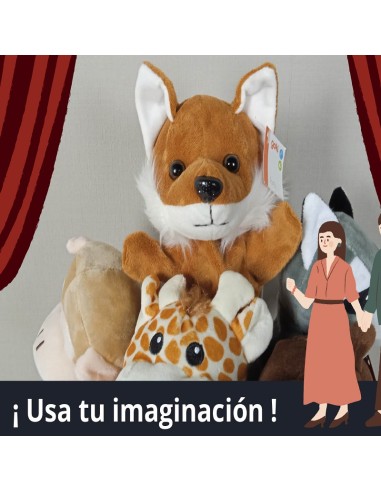 Marionnette à main Skunk en peluche pour le théâtre et les jeux d'enfants