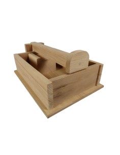 Cascanueces, Rompenueces en Caja, Contenedor de Madera Maciza Estilo Rústico, Menaje de Cocina y Mesa. 2