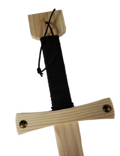 Épée en bois avec poignée, complément pour jeux et costumes pour garçons et filles. 2