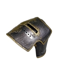 Casque de chevalier médiéval avec visière en PVC rigide, complément pour les jeux costumés pour garçons et filles. 2