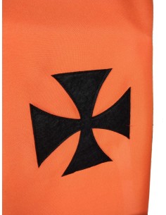 Plastron de harnais de vêtements orange médiéval avec complément d'insignes pour les costumes de jeux pour enfants 2