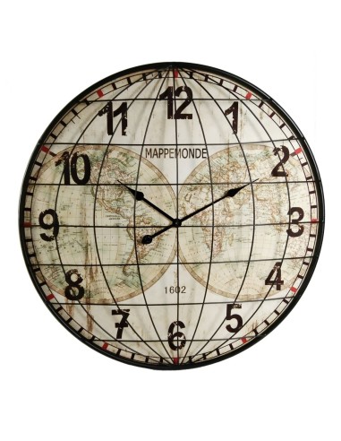 Reloj de Pared de metal Redondo muy Grande Decorativo para el  Hogar Estilo Vintage.